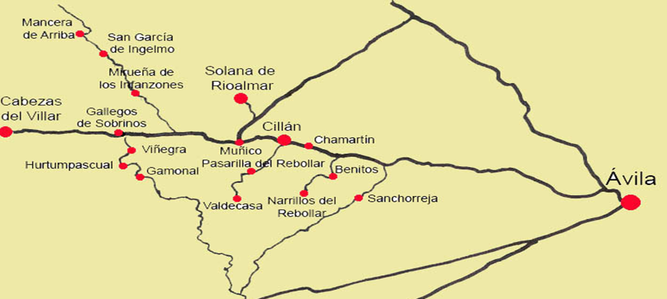 mapa localidades cra la sierra